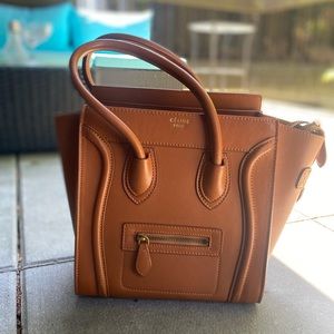 Tan Micro Luggage Tote